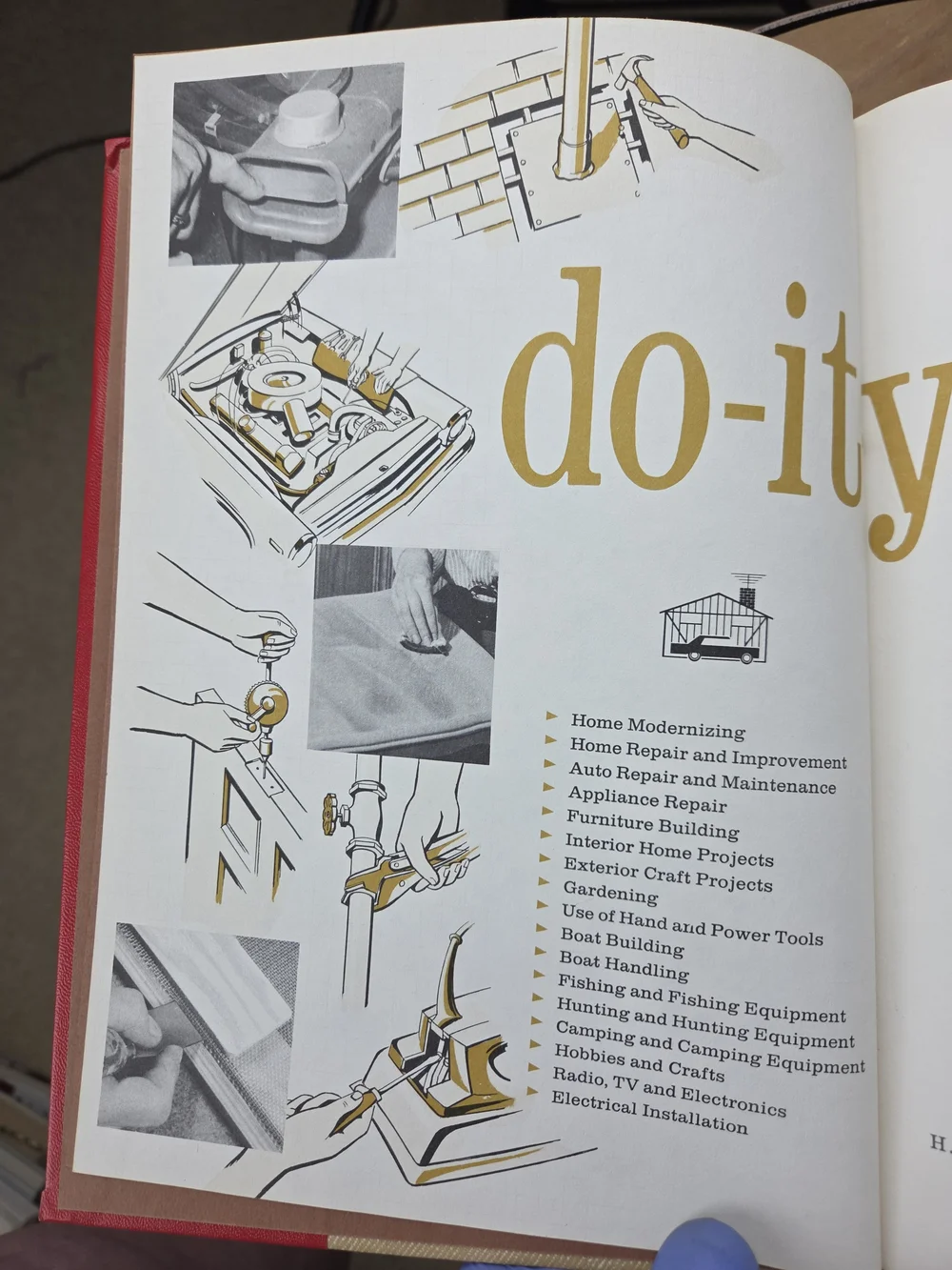 Complete Handyman Encyclopedia - Do-it-Yourself (Red & Tan)